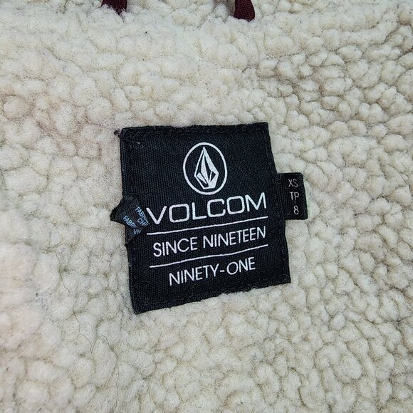 Volcom Snowboard Sherpa Lining Long Coat Jacket (S) - Picture 3 of 9